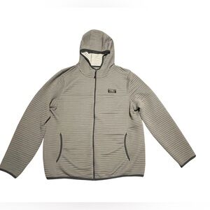 LL Bean Airlight Gray Knit Full Zip Hoodie Women's Size XL